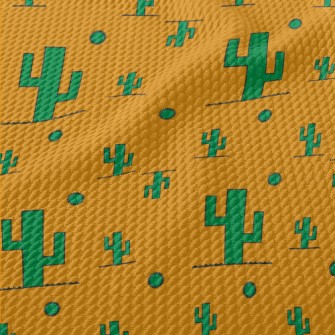Desert Cactus Birdseye Piqué