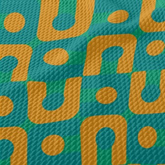 U-shaped Block Dots Birdseye Piqué
