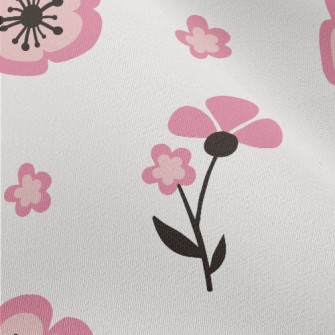 Cute Japanese Flowers Chiffon