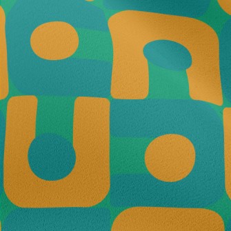 U-shaped Block Dots Chiffon