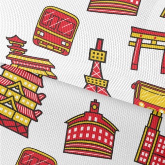 Tokyo Tower Temple Waterproof Oxford