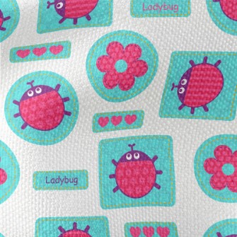 Big Eyed Ladybug Waterproof Canvas