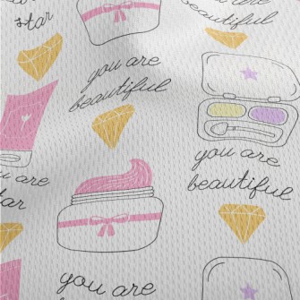 Delicate Skin Care Cosmetics Athletic Mesh Flat Back