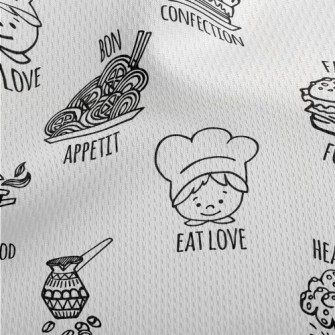 Delicious Meal Chef Athletic Mesh Flat Back