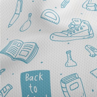 Melancholy First Day Of School Athletic Mesh Flat Back