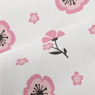 Cute Japanese Flowers Performance Linen