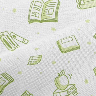 Books And Apples Performance Linen
