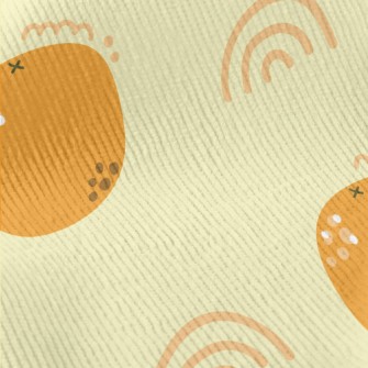 Cute Little Orange Standard Corduroy