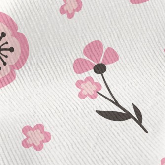Cute Japanese Flowers Standard Corduroy