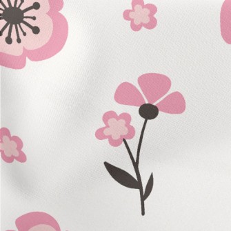 Cute Japanese Flowers Stretch Ponte