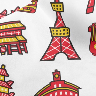 Tokyo Tower Temple Micro Fleece