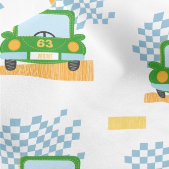 No. 63 Retro Car Micro Fleece