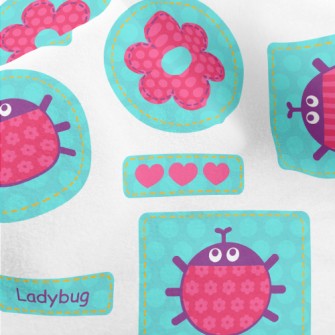 Big Eyed Ladybug Micro Fleece