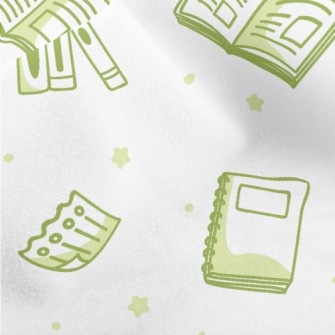 Books And Apples Micro Fleece