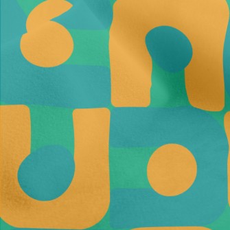 U-shaped Block Dots Micro Fleece
