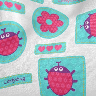 Big Eyed Ladybug Minky