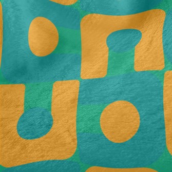 U-shaped Block Dots Minky