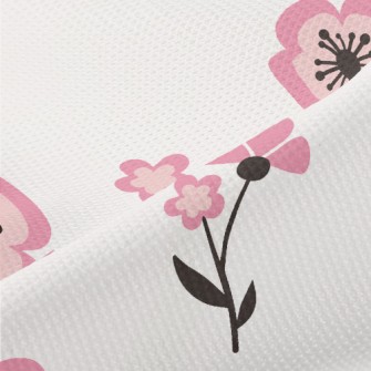 Cute Japanese Flowers Piqué