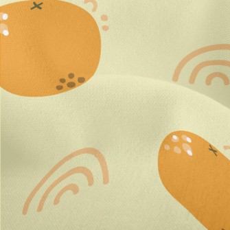 Cute Little Orange Lightweight Performance Linen