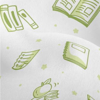 Books And Apples Lightweight Performance Linen