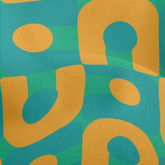 U-shaped Block Dots Lightweight Performance Linen