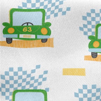 No. 63 Retro Car Jersey Backed Fleece