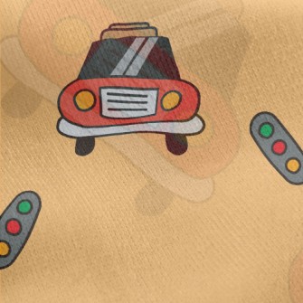 Traffic Light Car Jersey Backed Fleece