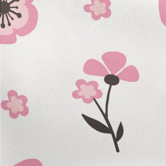 Cute Japanese Flowers Pongee