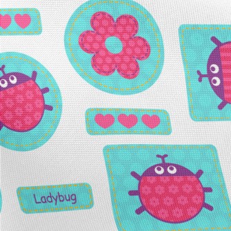 Big Eyed Ladybug Pongee