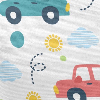 Colorful Cars Pongee