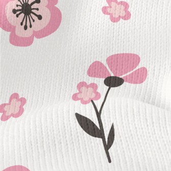 Cute Japanese Flowers Stretch Jersey
