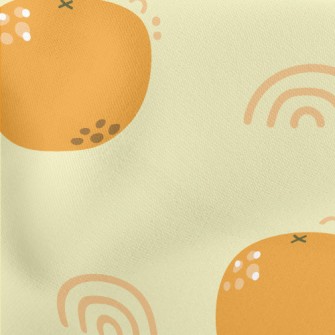 Cute Little Orange Lightweight Cotton Poplin