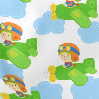 Pilot Plane Lightweight Cotton Poplin