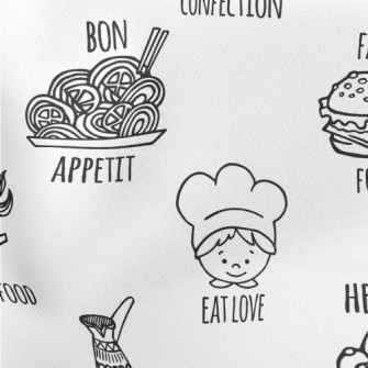 Delicious Meal Chef Lightweight Cotton Poplin