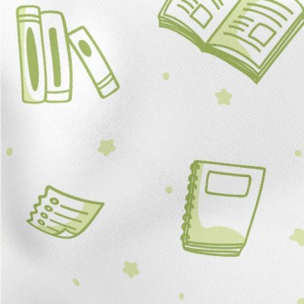 Books And Apples Lightweight Cotton Poplin