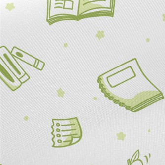 Books And Apples Midweight Cotton Poplin