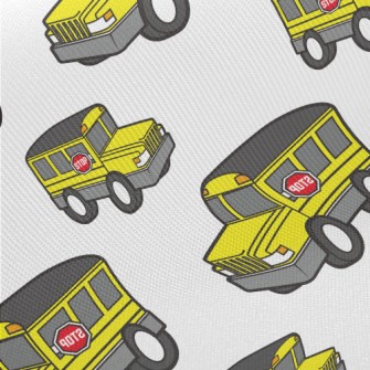 School Bus Midweight Cotton Poplin
