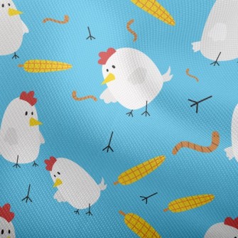 Rooster Eats Corn Dobby