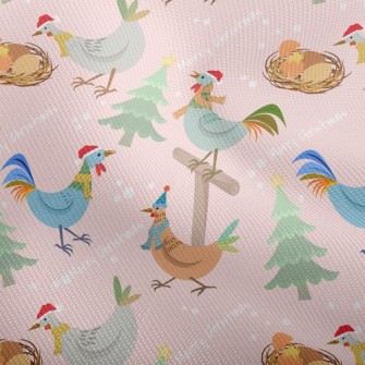 Chickens Celebrating Christmas Dobby