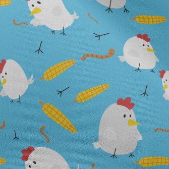 Rooster Eats Corn Chiffon