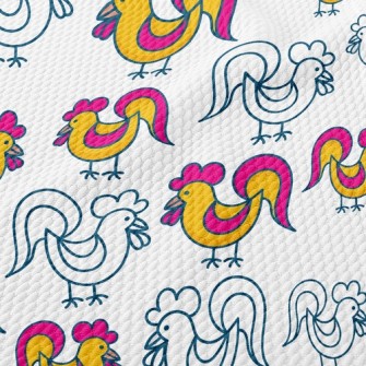 Rooster Best Friend Birdseye Piqué