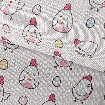 Lively Rooster And Eggs Waterproof Oxford