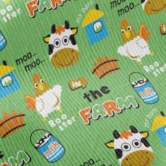 Chicken And Cow Barn Farm Standard Corduroy