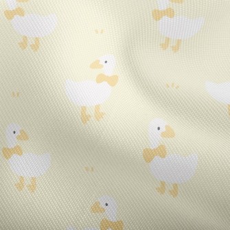 White Duck With Bow Dobby