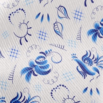 Blue Bird And Rose Standard Corduroy