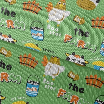 Chicken And Cow Barn Farm Waterproof Oxford