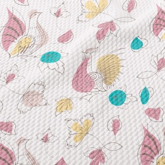 Silhouette Style Turtle Dove Birdseye Piqué