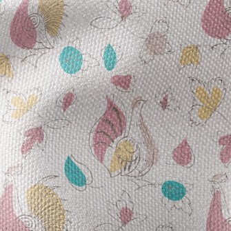 Silhouette Style Turtle Dove Waterproof Canvas