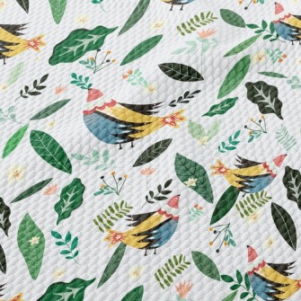 Beautiful Elegant Bird Birdseye Piqué