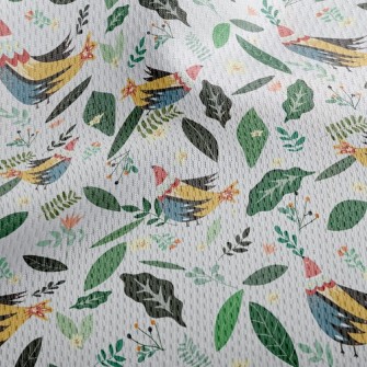 Beautiful Elegant Bird Athletic Mesh Flat Back